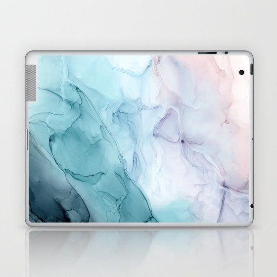 Beachy Pastel Flowing Ombre Abstract Laptop & iPad Skin