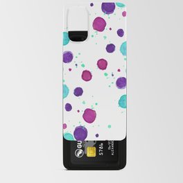 Bright Pink & Purple Dots Android Card Case