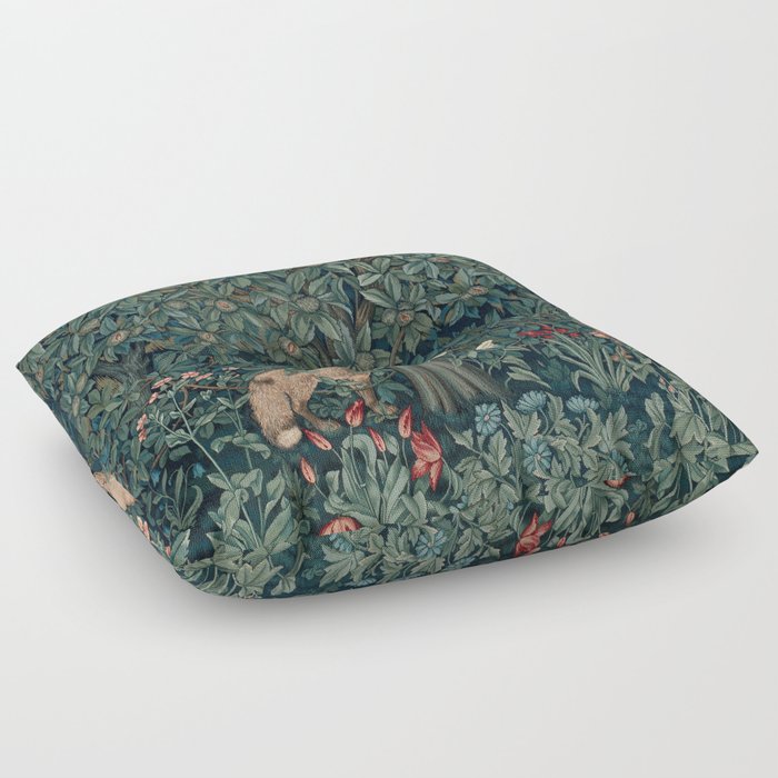 William Morris Greenery Tapestry Pt 2 Floor Pillow