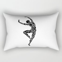 Ballerina Dance Pose Rectangular Pillow