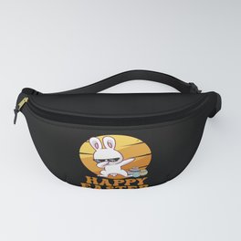 Happy Easter Kids Toddler Dabbing Bunny Fanny Pack