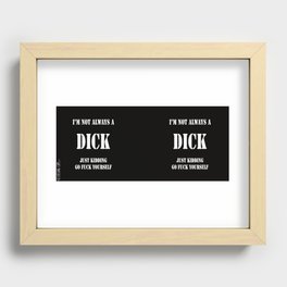 Dick Mug - Black Recessed Framed Print