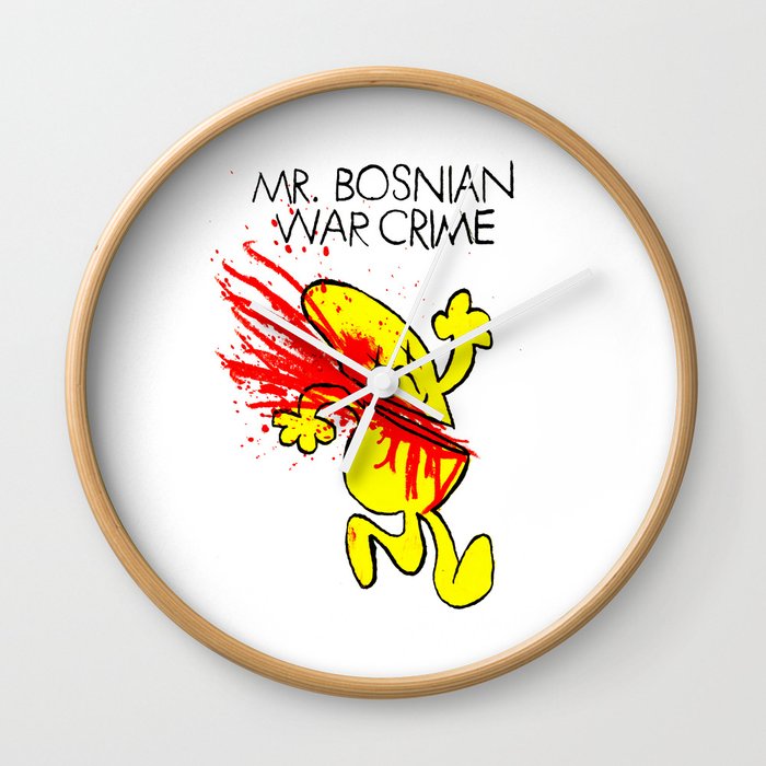 Mr. Bosnian War Crime Wall Clock