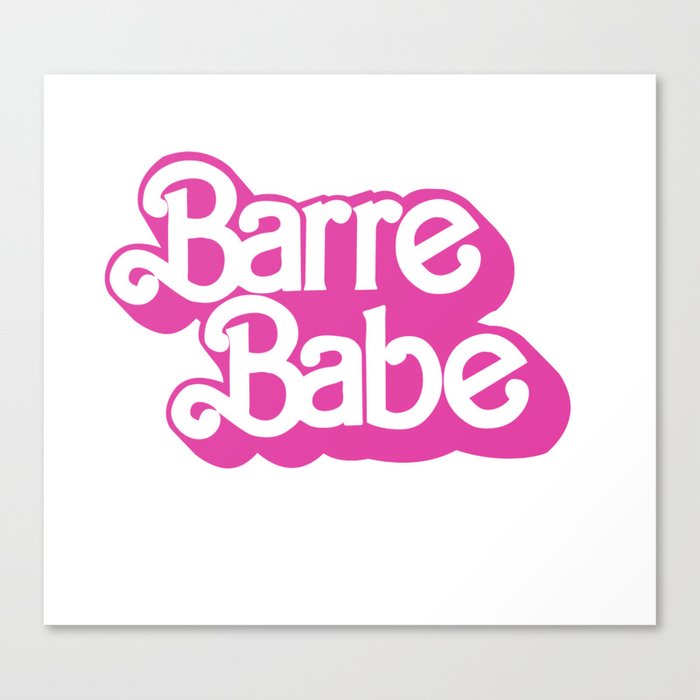 80's Barre Babe Canvas Print