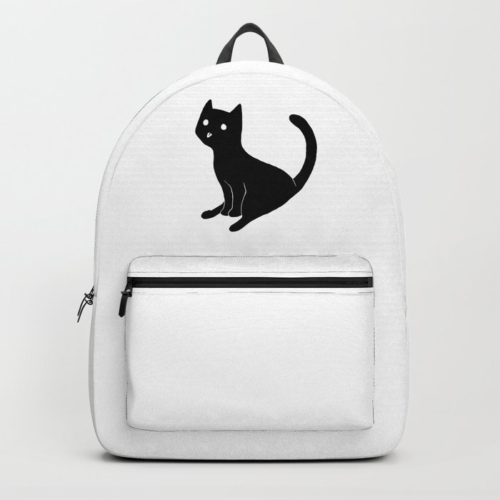 Black cat blep Backpack