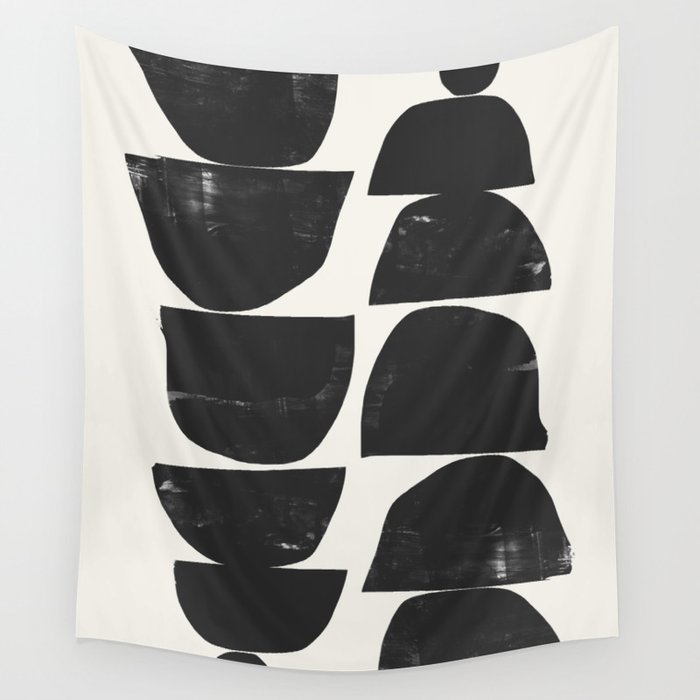 Minimal Plant Wall Tapestry by Dan Hobday Art Society6