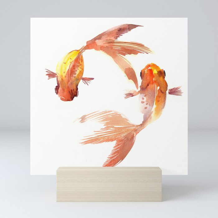 Goldfish Feng Shui, Koi Fish Mini Art Print