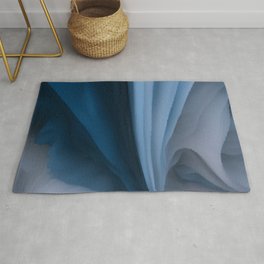 Blue and Gray Abstract Area & Throw Rug