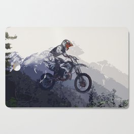 Mountain Run - Motocross Racer Cutting Board