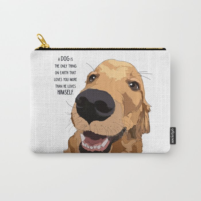 Golden Retriever dog love Carry-All Pouch