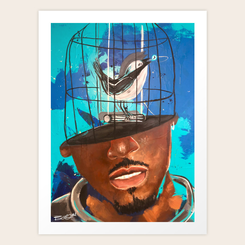 I Know Why The Caged Bird Sings Art Print By Ohyellnoart Society6
