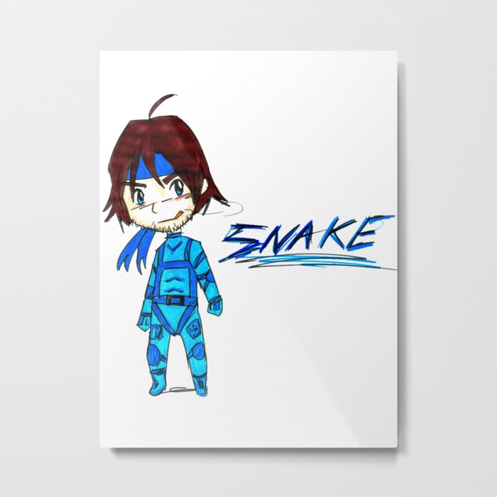 MGS - Snake Metal Print