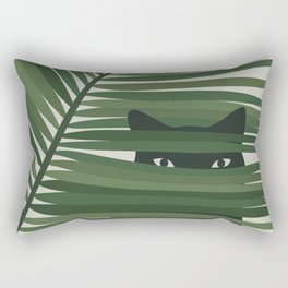 Cat and Plant 53 Rectangular Pillow