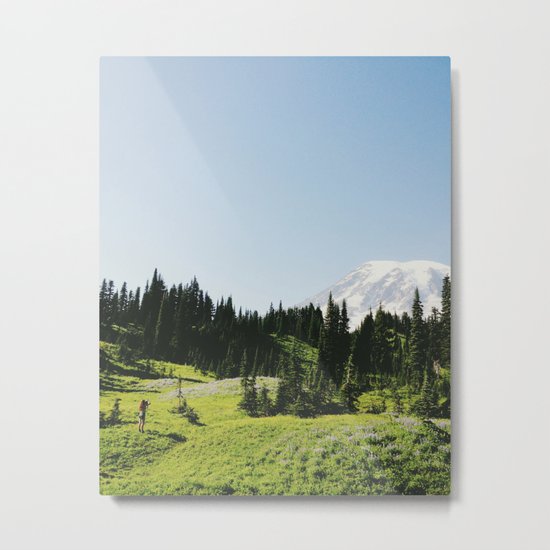Mt Rainier Shooter Metal Print