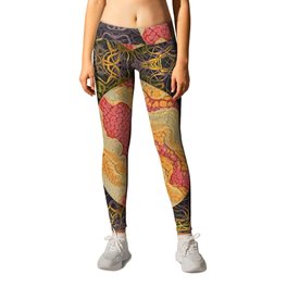 Lizard Go Lightly Leggings | Artisticflair, Inspiration, Illusion, Glowinglight, Organic, Meandering, Textural, Luminous, Confusion, Wandering 