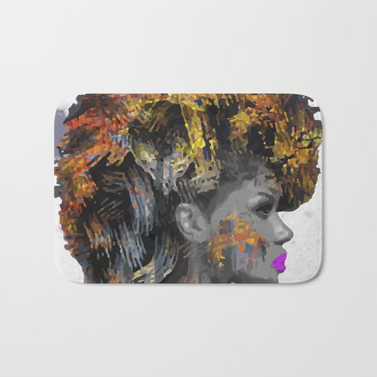 Afro-Girl Bath Mat