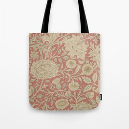 William Morris Vintage Double Bough Carmine Red Gold Tote Bag