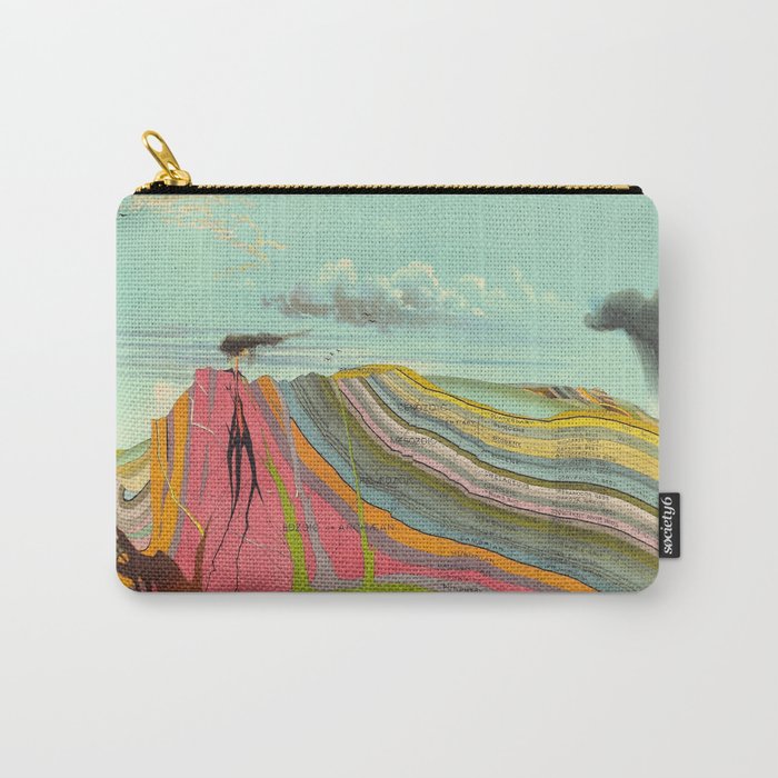Landscape Painting, Cool Designs, Trippy Art, Mountain Painting, Scientific Poster - Geology Carry-All Pouch