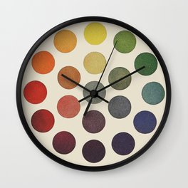 'Parsons' Spectrum Color Chart' 1912, Remake Wall Clock