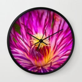 Clematis Flower Wall Clock