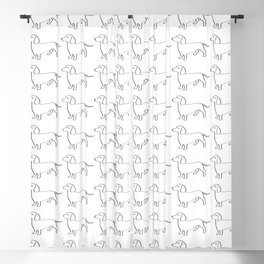 Doxie Love - White Blackout Curtain