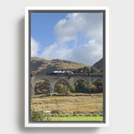 September Train Framed Canvas