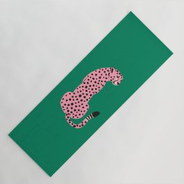 The Stare: Pink Cheetah Edition Yoga Mat
