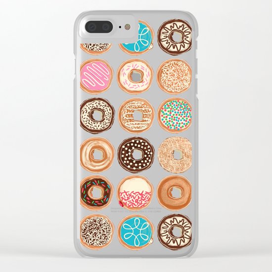 Doughnuts Clear iPhone Case