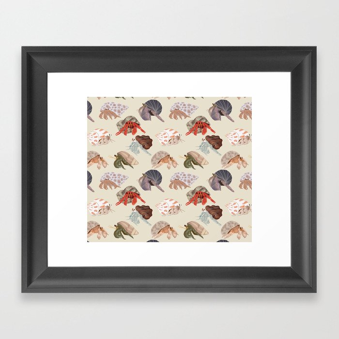 Hermit Crabs Framed Art Print