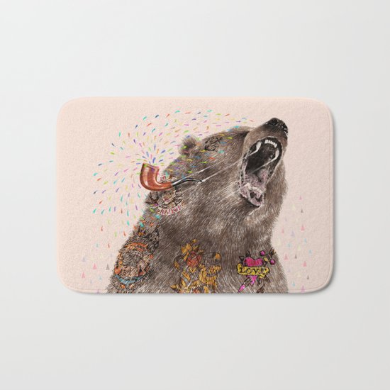 Angry Bear II Bath Mat