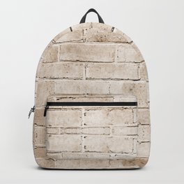 coffee brown distressed painted brick wall ambient decor rustic brick effect Backpack