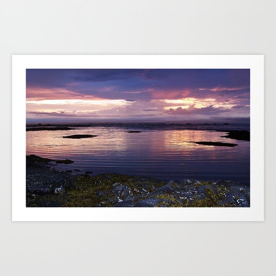 Sunset Split Art Print