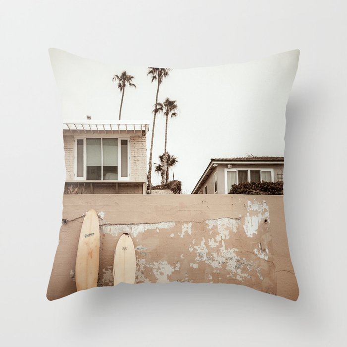 Surfing Throw Pillow