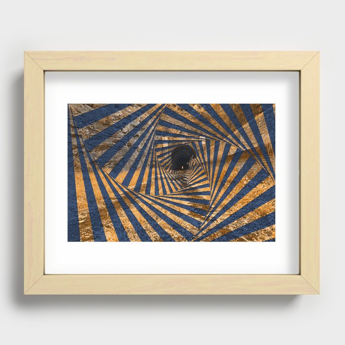 Paw Paw Tunnel - Spiral Psychedelia Recessed Framed Print