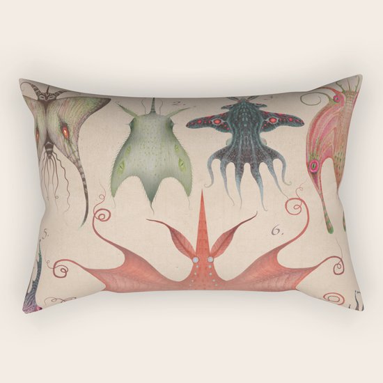 Cephalopodoptera Tab. V Rectangular Pillow