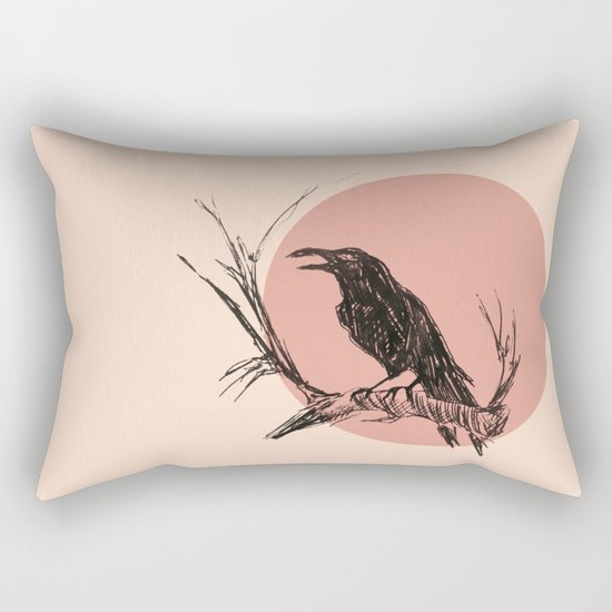 Crow edit version 3 Rectangular Pillow