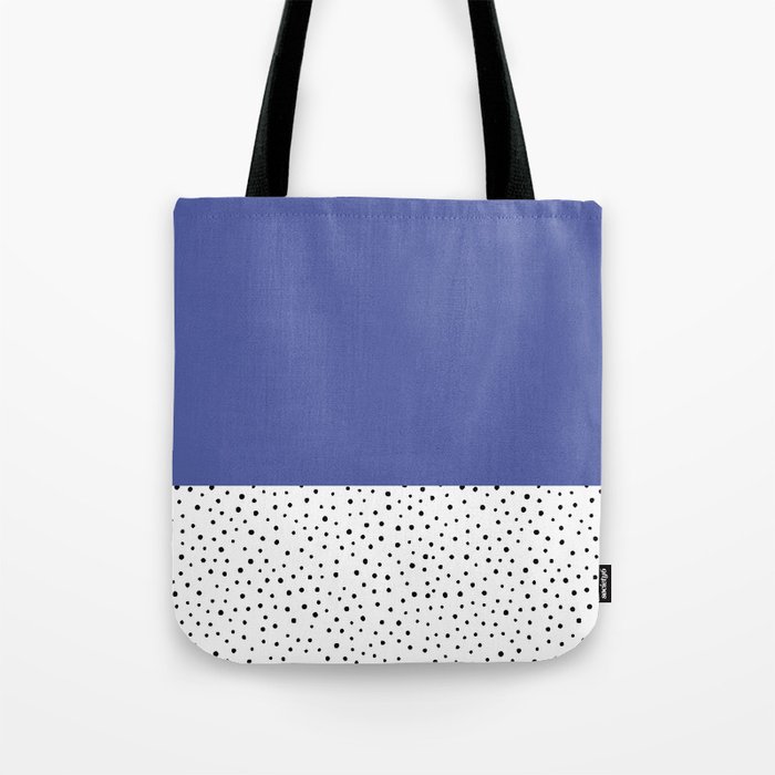Very Peri + Polka Dots  Tote Bag