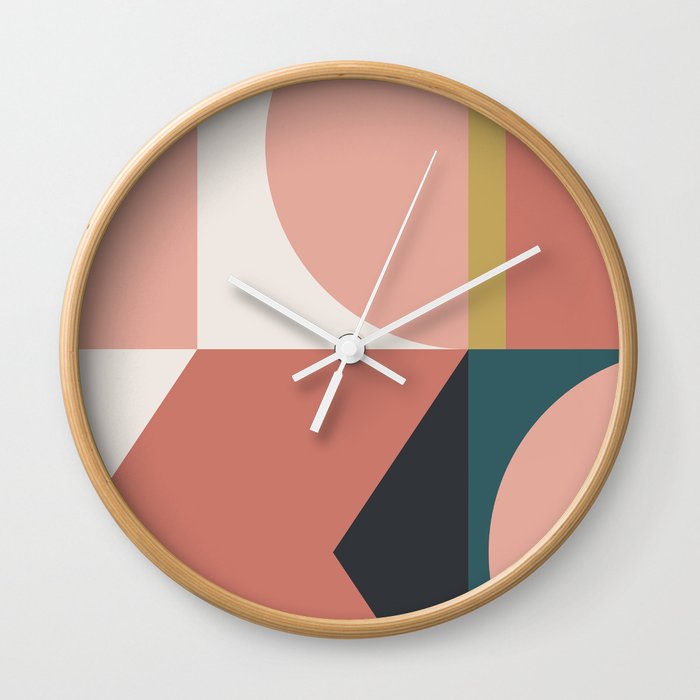 Maximalist Geometric 02 Wall Clock