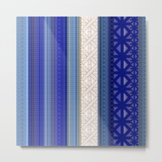 Blue Metal Print