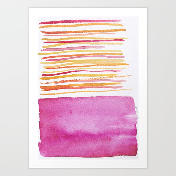 26 181026 Lines Color Block Watercolor Abstract Modern