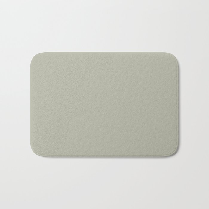 Light Sage Green Solid Color Pairs Benjamin Moore 2022 Color of the Year October Mist 1495 Bath Mat