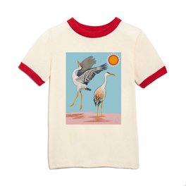Beautiful White Sandhill Cranes Kids T Shirt