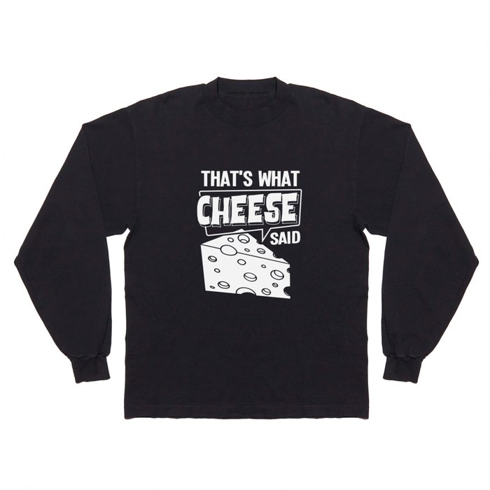 Cheese Board Sticks Vegan Funny Puns Long Sleeve T Shirt