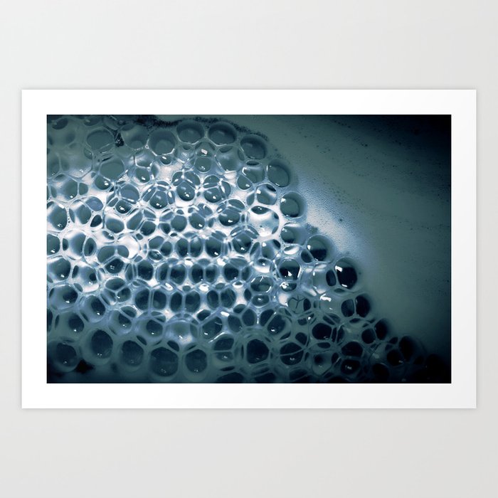 Bubbles (Blue)  Art Print