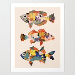 Colorful fish Art Print