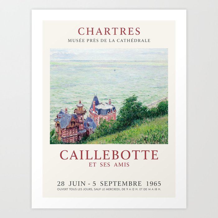Gustave Caillebotte Villas Trouville 1884 Art Exhibition Print Art Print