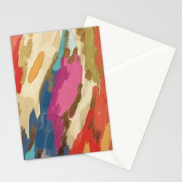 "Bark" Colorful Abstract Stationery Card
