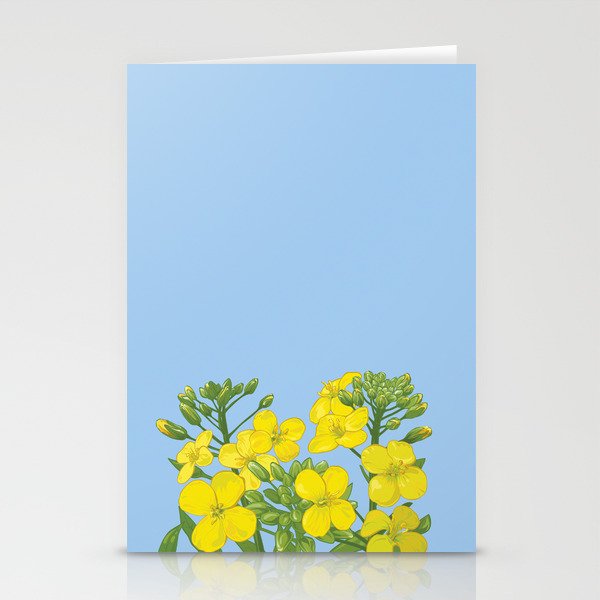 Summer flower in yellow Stationery Cards