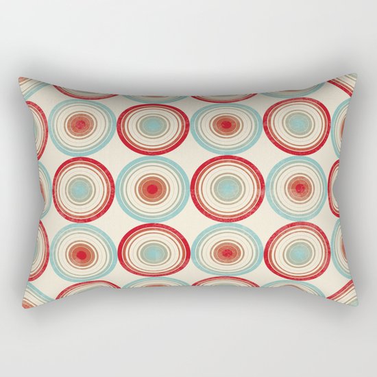 Colorful Circles III Rectangular Pillow