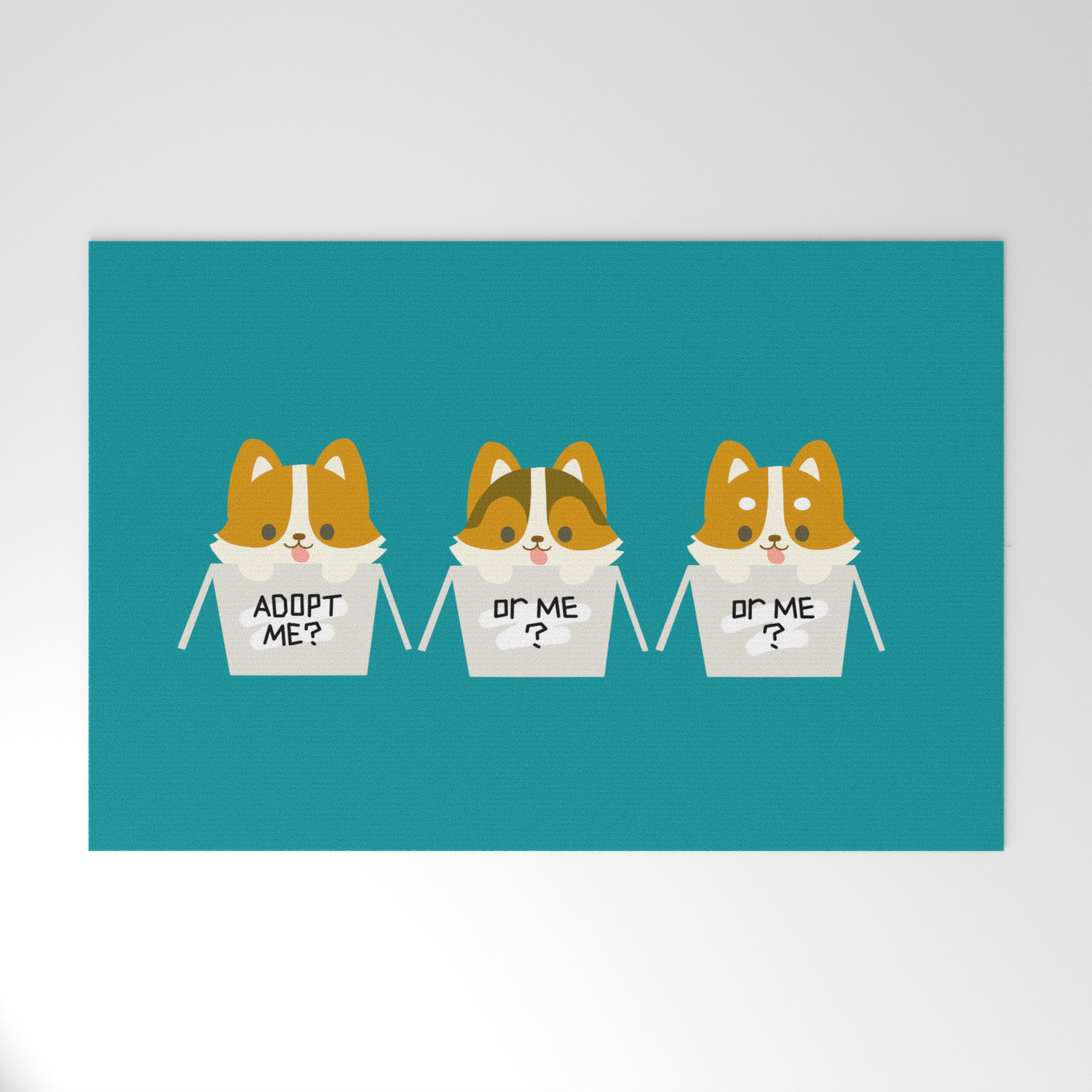 Corgi Adopt Me Welcome Mat By Syling03 Society6